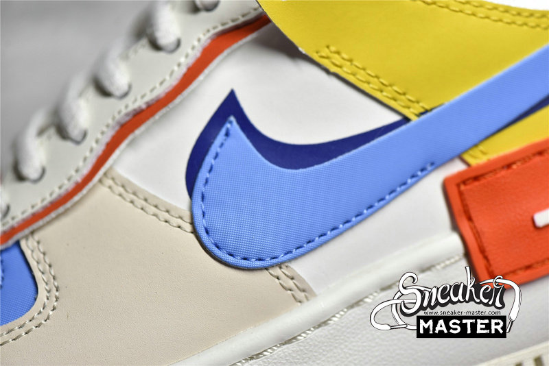 NIKE AIR FORCE 1 SHADOW SAIL/GAME ROYAL/RUSH ORANGE/UNIVERSITY BLUE