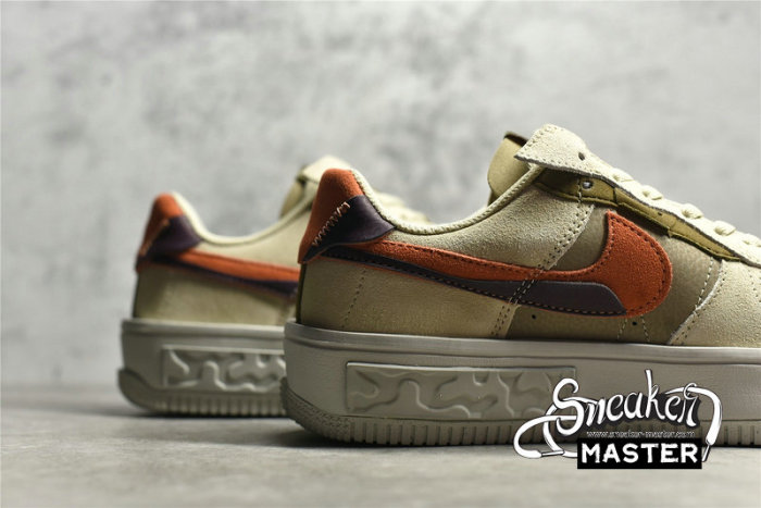 NIKE AIR FORCE 1 FONTANKA RATTAN/MADDER ROOT-BURGUNDY CRUSH-KHAKI DR0150-200