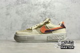 NIKE AIR FORCE 1 FONTANKA RATTAN/MADDER ROOT-BURGUNDY CRUSH-KHAKI DR0150-200