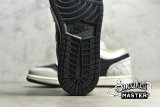 NIKE AIR JORDAN 1 LOW SE BEADED SWOOSH ANTHRACITE/LIGHT BONE/SAIL/WOLF GREY/GOLD DUST DV1762-001
