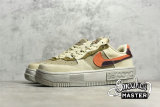 NIKE AIR FORCE 1 FONTANKA RATTAN/MADDER ROOT-BURGUNDY CRUSH-KHAKI DR0150-200