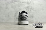 NIKE AIR JORDAN 1 LOW SHADOW TOE LIGHT SMOKE GREY/BLACK/WHITE 553558-052