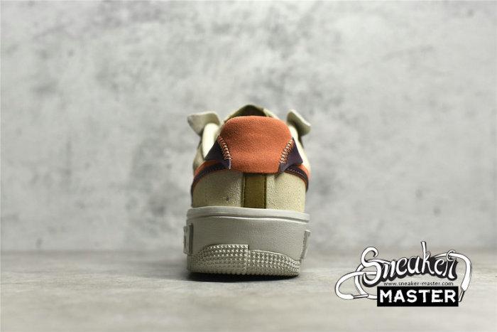 NIKE AIR FORCE 1 FONTANKA RATTAN/MADDER ROOT-BURGUNDY CRUSH-KHAKI DR0150-200