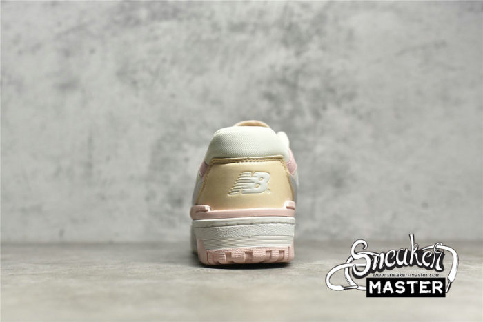 NEW BALANCE 550 RUNNING SHOES WHITE/LIGHT PINK/BEIGE BBW550WP