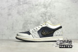 NIKE AIR JORDAN 1 LOW SE BEADED SWOOSH ANTHRACITE/LIGHT BONE/SAIL/WOLF GREY/GOLD DUST DV1762-001