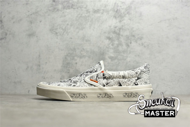 VANS VAULT SLIP-ON LX X SNEAKERSNTUFF LA WHITE/BLACK/WHITE VN0A3JEX45U