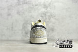 NIKE AIR JORDAN 1 LOW SE BEADED SWOOSH ANTHRACITE/LIGHT BONE/SAIL/WOLF GREY/GOLD DUST DV1762-001
