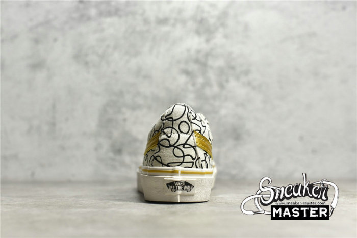VANS SK8-LOW REISSUE SF X THE TEXTURED WAVES BEIGE/BLACK/GOLD VN0A4UWIB83