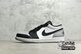 NIKE AIR JORDAN 1 LOW SHADOW TOE LIGHT SMOKE GREY/BLACK/WHITE 553558-052