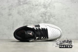 NIKE AIR JORDAN 1 LOW BLACK/GREY FOG/WHITE/BLEACHED CORAL 553558-062