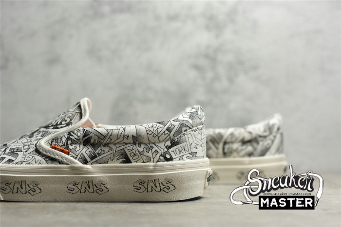VANS VAULT SLIP-ON LX X SNEAKERSNTUFF LA WHITE/BLACK/WHITE VN0A3JEX45U