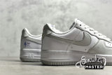 NIKE AIR FORCE 1 LOW NBA 75TH WHITE/WHITE/LIGHT GREY AA6902-201
