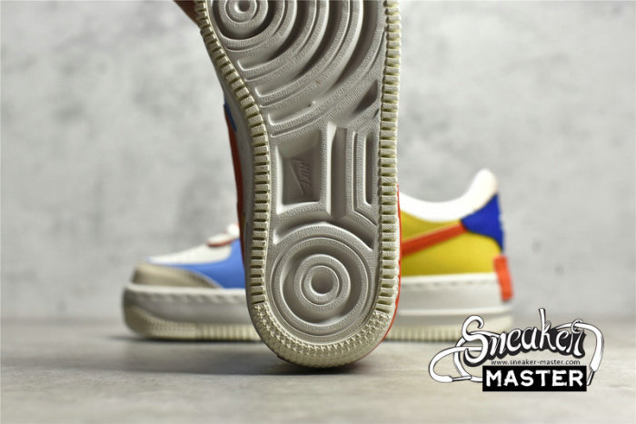 NIKE AIR FORCE 1 SHADOW SAIL/GAME ROYAL/RUSH ORANGE/UNIVERSITY BLUE CI0919-115