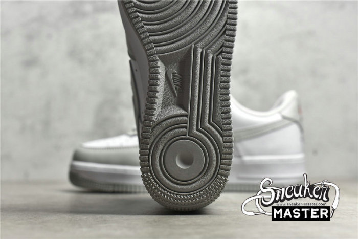 NIKE AIR FORCE 1 LOW NBA 75TH WHITE/WHITE/LIGHT GREY AA6902-201