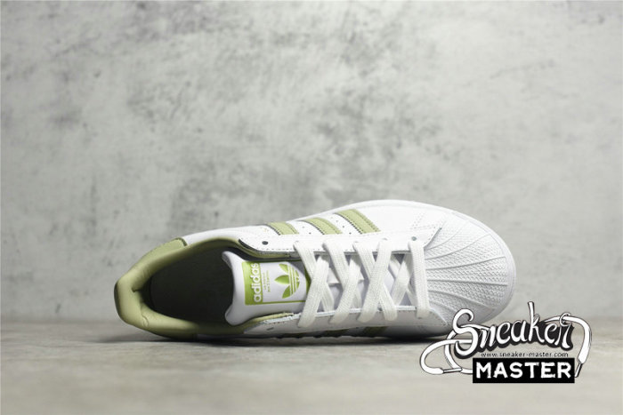 ADIDAS SUPERSTAR SHOES CLOUD WHITE/MAGIC LIME/CLOUD WHITE GY5986