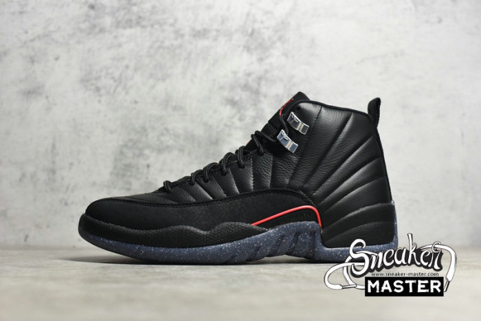 NIKE AIR JORDAN 12 UTILITY GRIND BLACK/BLACK/BRIGHT CRIMSON/WHITE DC1062-006