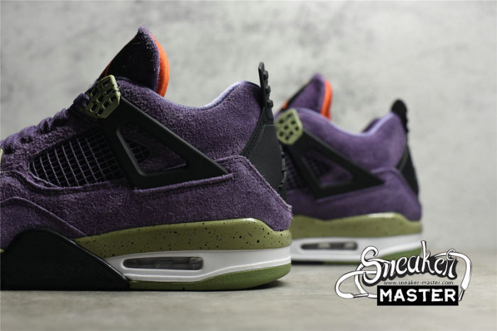 NIKE AIR JORDAN 4 RETRO CANYON PURPLE/ANTHRACITE/ALLIGATOR/SAFETY ORANGE AQ9129-500