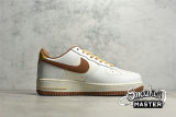 NIKE AIR FORCE 1 LOW WHITE/WHITE/BROWN CW3388-204