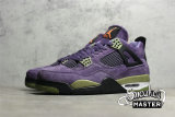 NIKE AIR JORDAN 4 RETRO CANYON PURPLE/ANTHRACITE/ALLIGATOR/SAFETY ORANGE AQ9129-500