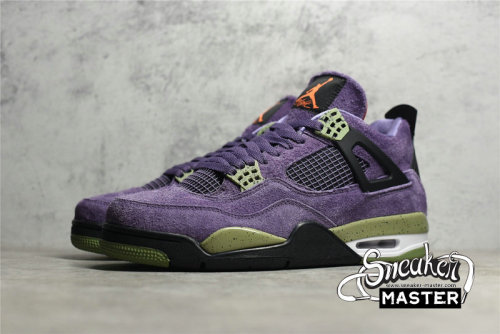 NIKE AIR JORDAN 4 RETRO CANYON PURPLE/ANTHRACITE/ALLIGATOR/SAFETY ORANGE AQ9129-500