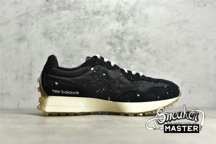 NEW BALANCE 327 BLACK SPLATTER X JOSHUA VIDES BLACK/BLACK/BEIGE MS327JSV