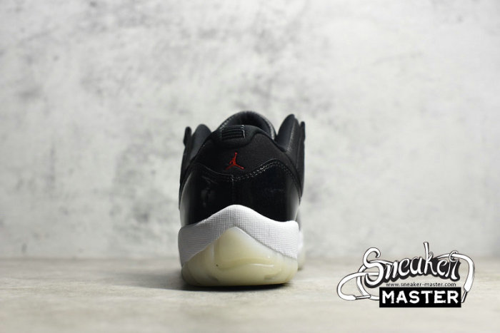 NIKE AIR JORDAN 11 RETRO LOW 72-10 BLACK/GYM RED/WHITE/SAIL AV2187-001