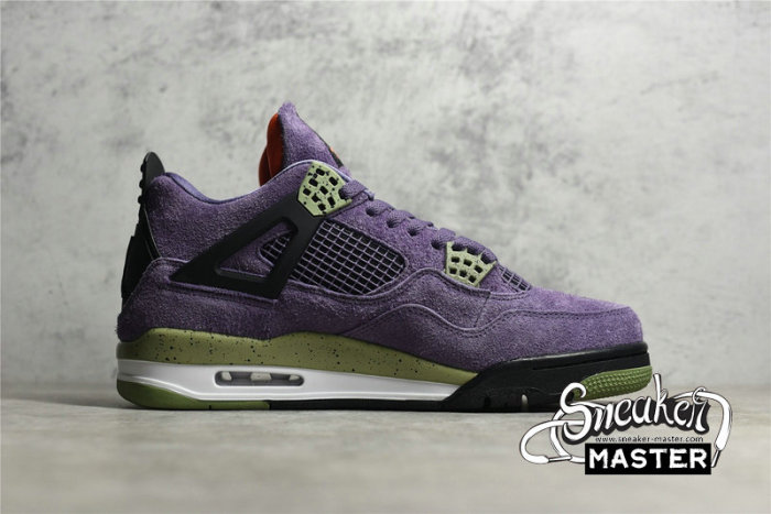 NIKE AIR JORDAN 4 RETRO CANYON PURPLE/ANTHRACITE/ALLIGATOR/SAFETY ORANGE AQ9129-500
