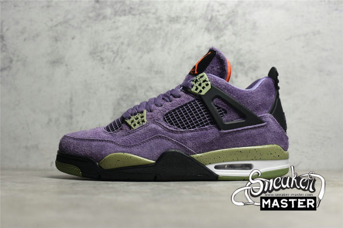 NIKE AIR JORDAN 4 RETRO CANYON PURPLE/ANTHRACITE/ALLIGATOR/SAFETY ORANGE AQ9129-500