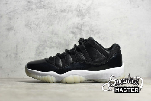 NIKE AIR JORDAN 11 RETRO LOW 72-10 BLACK/GYM RED/WHITE/SAIL AV2187-001
