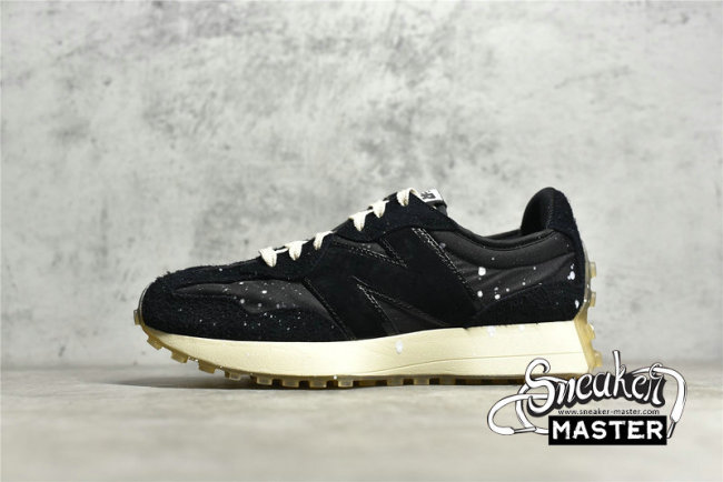 NEW BALANCE 327 BLACK SPLATTER X JOSHUA VIDES BLACK/BLACK/BEIGE MS327JSV