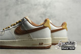 NIKE AIR FORCE 1 LOW WHITE/WHITE/BROWN CW3388-204