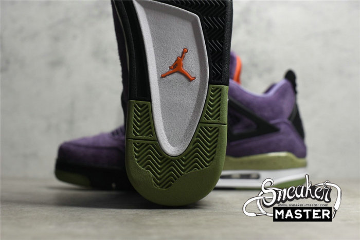 NIKE AIR JORDAN 4 RETRO CANYON PURPLE/ANTHRACITE/ALLIGATOR/SAFETY ORANGE AQ9129-500