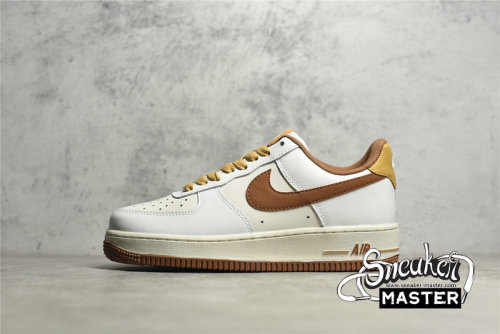 NIKE AIR FORCE 1 LOW WHITE/WHITE/BROWN CW3388-204