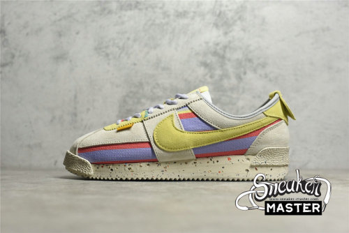 NIKE CORTEZ SP X UNION LA WHITE/GREY FOG/PURPLE PULSE/LEMON FROST DR1413-100