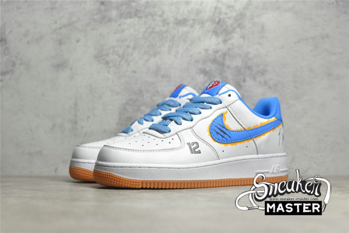 NIKE AIR FORCE 1 LOW 07 WHITE/BLUE/YELLOW NH1412-992
