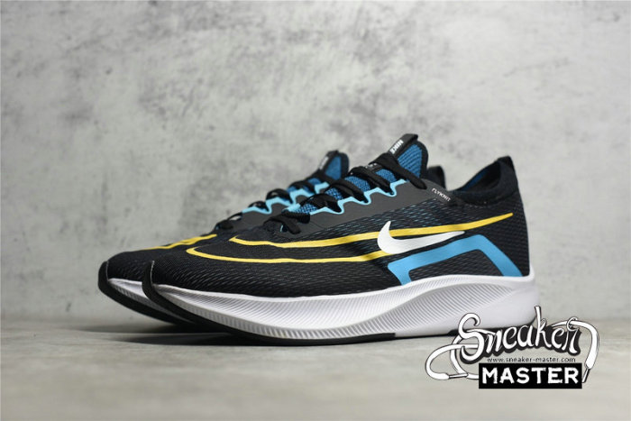 NIKE ZOOM FLY 4 BLACK/WHITE/CHLORINE BLUE CT2392-003