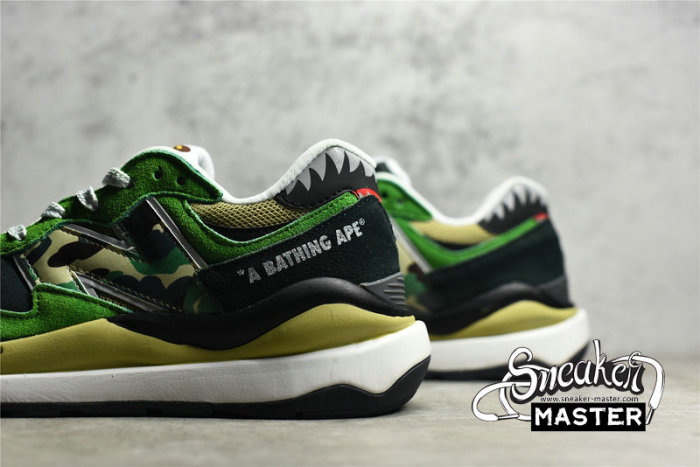 NEW BALANCE 57/40 RUNNING SHOES X BAPE GREEN/BLACK/BEIGE M5740BAE