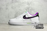 NIKE AIR FORCE 1 LOW 07 JUST DO IT WHITE/BLACK/PURPLE DX3933-100