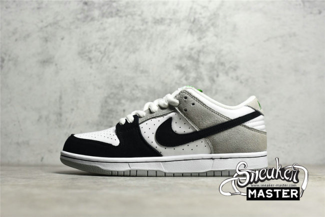 NIKE DUNK LOW SB CHLOROPHYLL MEDIUM GREY/WHITE/CHLOROPHYLL/BLACK BQ6817-011