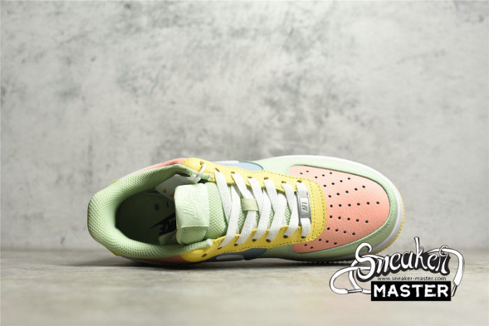 NIKE AIR FORCE 1 LOW EASTER PINK/GREEN-YELLOW DR8590-600