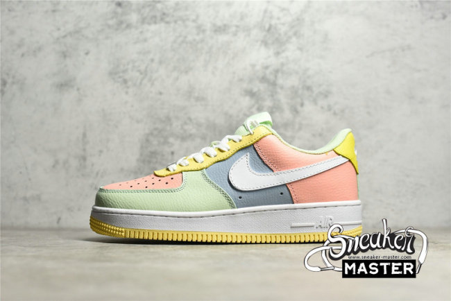NIKE AIR FORCE 1 LOW EASTER PINK/GREEN-YELLOW DR8590-600