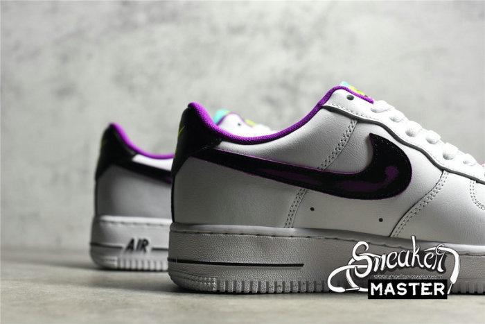 NIKE AIR FORCE 1 LOW 07 JUST DO IT WHITE/BLACK/PURPLE DX3933-100