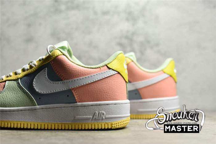 NIKE AIR FORCE 1 LOW EASTER PINK/GREEN-YELLOW DR8590-600