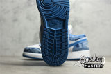 NIKE AIR JORDAN 1 LOW GS WASHED DENIM WHITE/DUTCH BLUE/WHITE DM8947-100