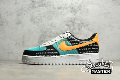NIKE AIR FORCE 1 LOW 07 WHITE/BLUE/BLACK-YELLOW CI0057-100