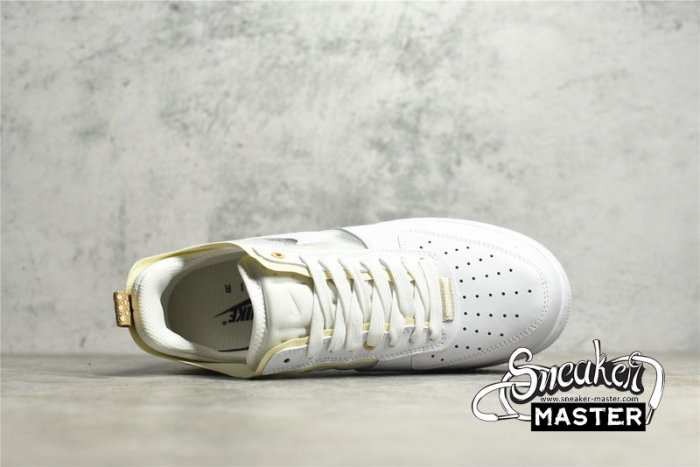 NIKE AIR FORCE 1 REACT WHITE/COCONUT MILK/LIGHT IRON ORE/WHITE DH7615-100