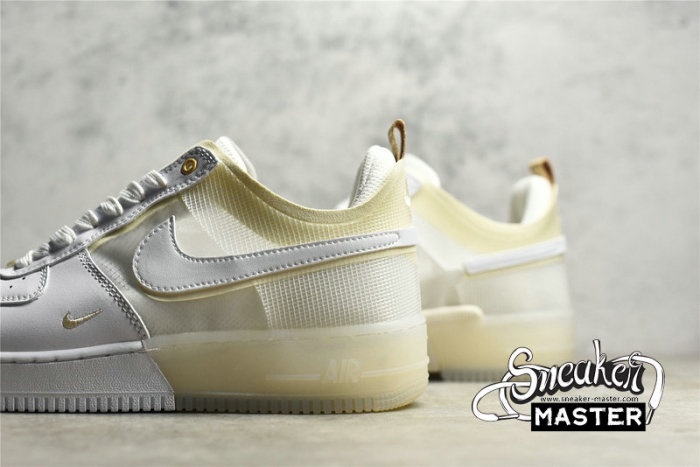NIKE AIR FORCE 1 REACT WHITE/COCONUT MILK/LIGHT IRON ORE/WHITE DH7615-100