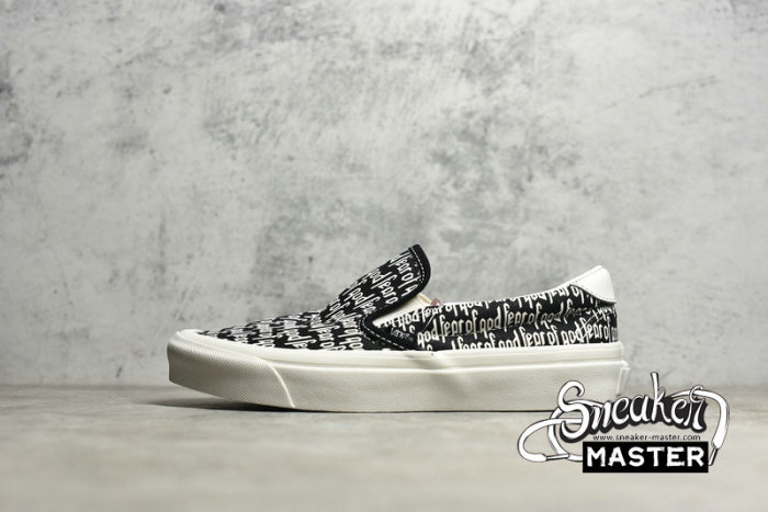 VANS SLIP-ON REISSUE X FEAR OF GOD BLACK/BLACK/WHITE VN0A3MQ6PZK