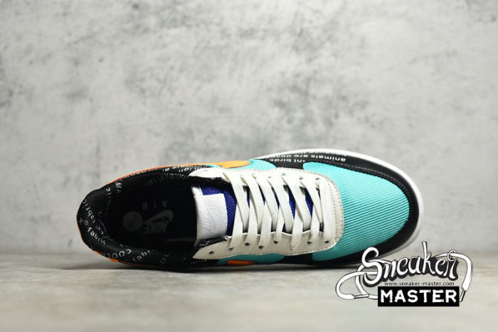 NIKE AIR FORCE 1 LOW 07 WHITE/BLUE/BLACK-YELLOW CI0057-100