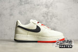 NIKE AIR FORCE 1 LOW BEIGE/DARK GREY-RED NA2022-005